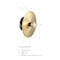 Designers Fountain Harmoni 9 in. 1-Light Matte Black Wall Sconce Light with Brushed Gold Disk Accent for Bathrooms D313C-WS-MB - alternate 6